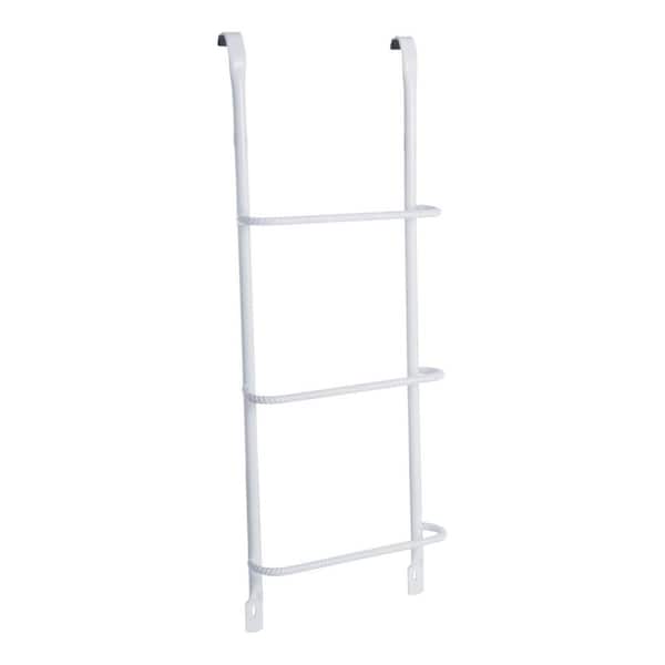 3-Step White Steel Window Well Escape Ladder