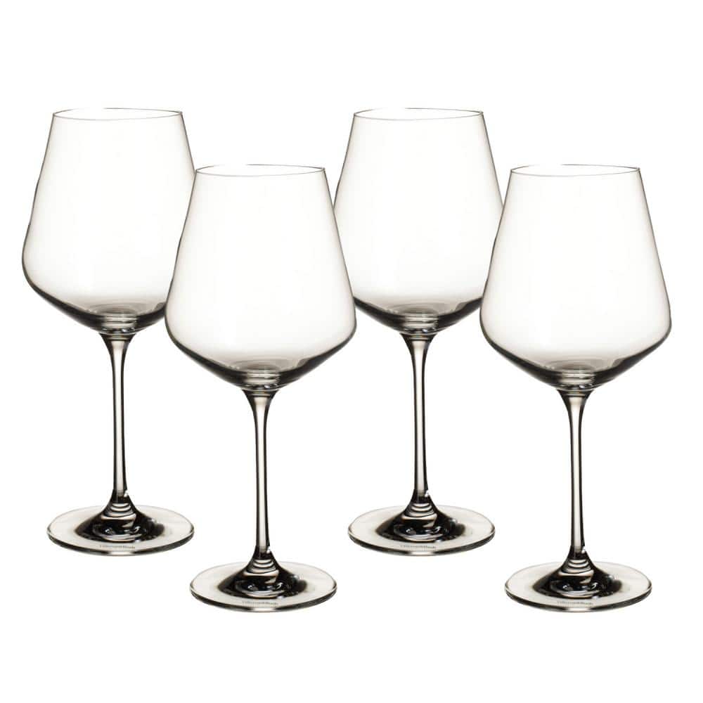 La Divina Clear Crystal White Wine Glass Set of Four