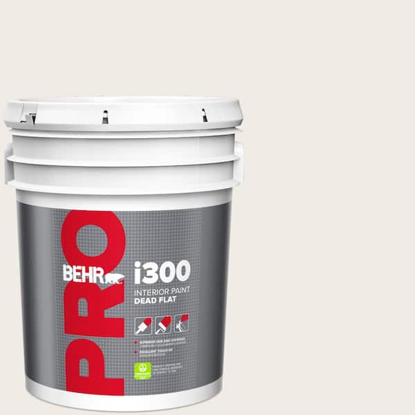 BEHR PRO 5 gal. #700C-1 Pearl Drops Dead Flat Interior Paint