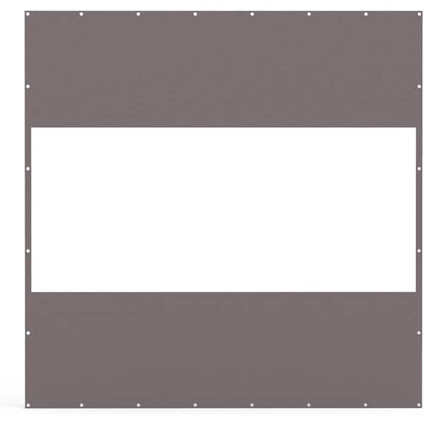 Tunearary 8 ft. x 8 ft. Awning Waterproof Patio Screen Room Divider, Heavy Duty Outdoor Clear Panel 18 oz. PVC Polyester Curtain