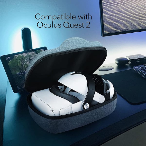 Wasserstein VR Headset Stand Controllers Holder Gaming Accessories for  Oculus Quest, Quest 2, and Rift S (Black) OQ2VRHeadsetStandBlkUS - The Home  Depot