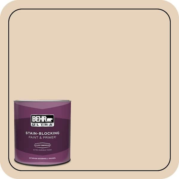 BEHR ULTRA 1 qt. #ECC-53-1 Mown Hay Extra Durable Eggshell Enamel Interior Paint & Primer