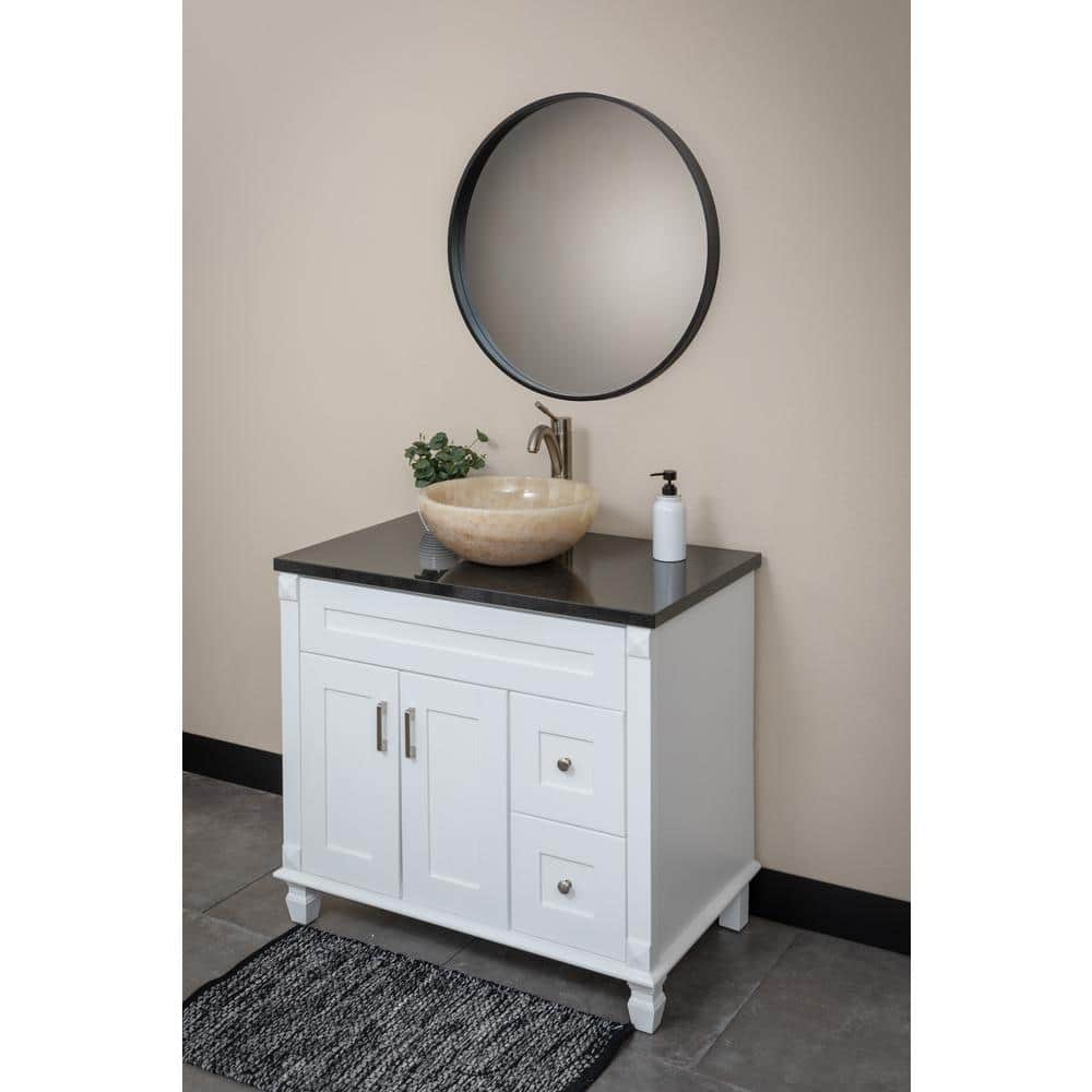 16.5'' Off-White Jurassic Onyx Round Vessel Sink