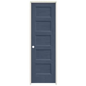 24 in. x 80 in. Conmore Denim Stain Smooth Hollow Core Molded Composite Single Prehung Interior Door