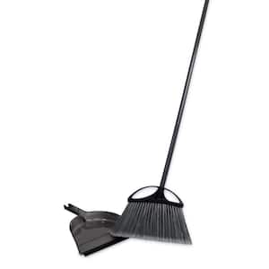 13 in. Extra Wide Angle Broom with Dustpan