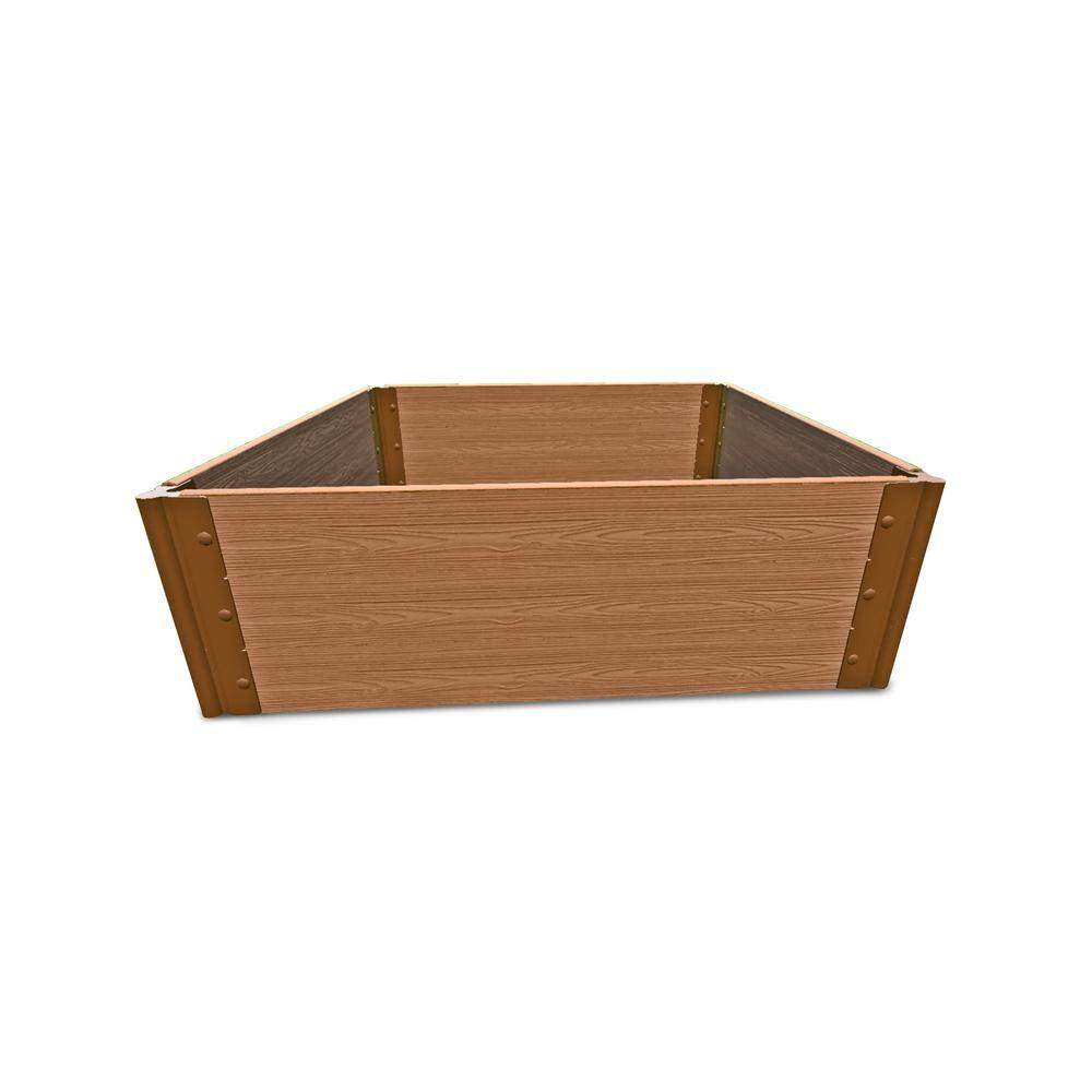 Classic Sienna Composite Raised Garden Bed, 4 ft. x 4 ft. x 16.5 in.