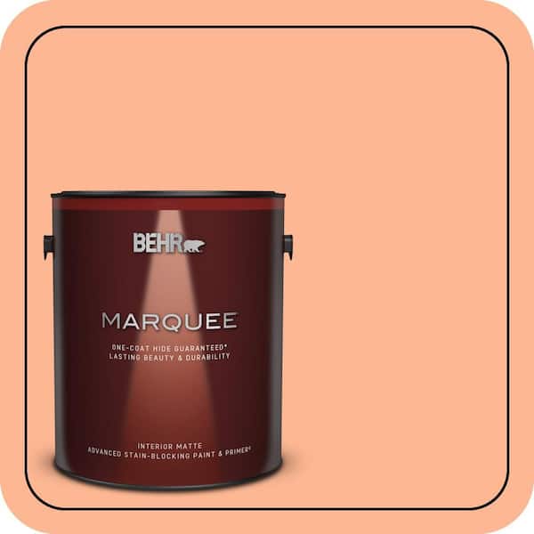 BEHR MARQUEE 1 gal. #P200-4 Carotene Matte Interior Paint & Primer