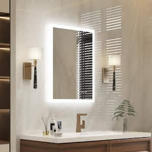 24 in. x 32 in. Wall Bathroom Vanity Mirror, Back and Front-lit LED Light, Anti-Fog, Dimmable, Rectangular, Frameless