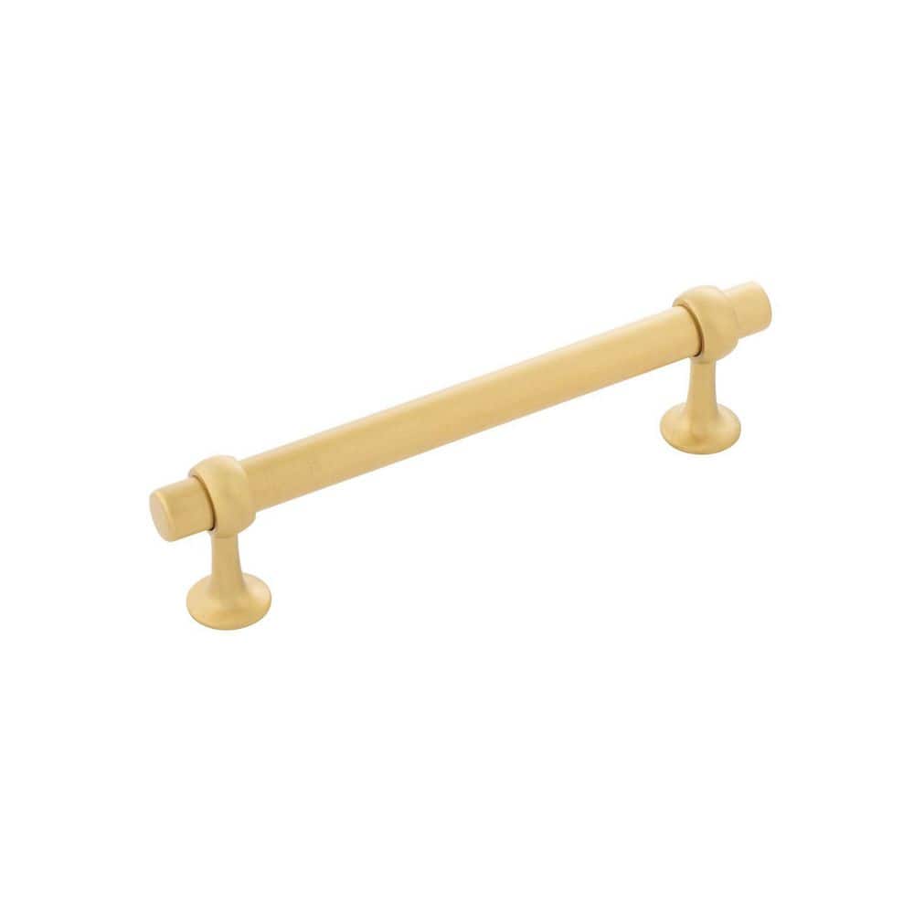 Ostia Collection Pull 5-1/16 Inch (128mm) Center to Center Brushed Golden Brass Finish price history on PriceWatchPro