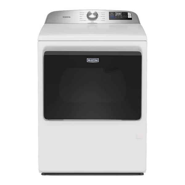 7.4 cu. ft. vented Top Load Gas Dryer in White with Extra Power