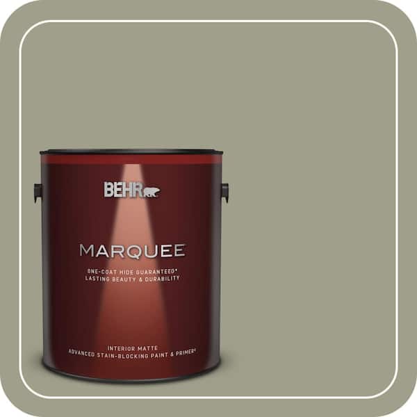 BEHR MARQUEE 1 gal. #BXC-82 Potting Moss Matte Interior Paint & Primer