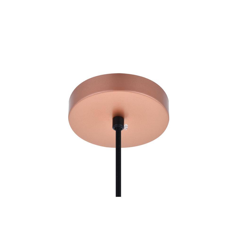 Honey Gold Aluminum Single Pendant Light