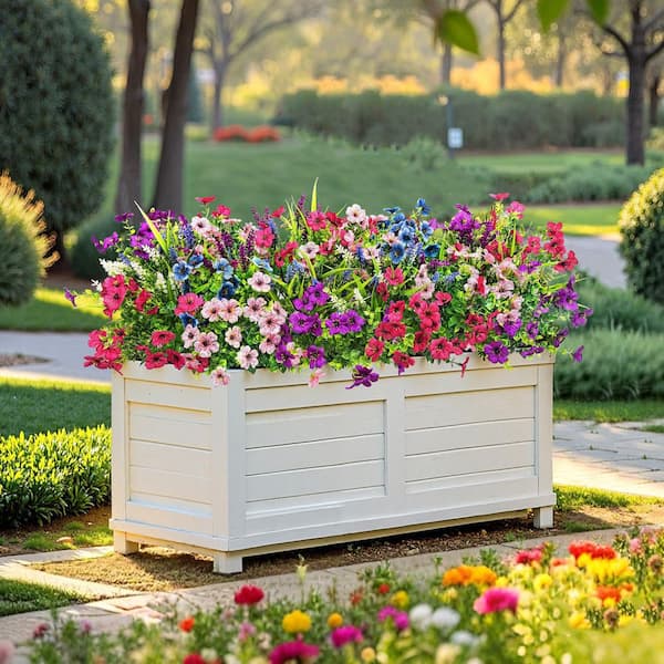 Afoxsos 1.00 in. Mixed Color Artificial Flowers for Outdoor