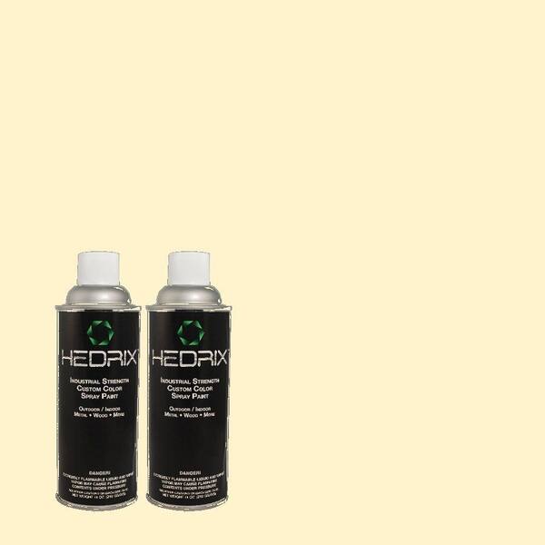 Hedrix 11 oz. Match of 1B4-1 Chaste Flat Custom Spray Paint (2-Pack)