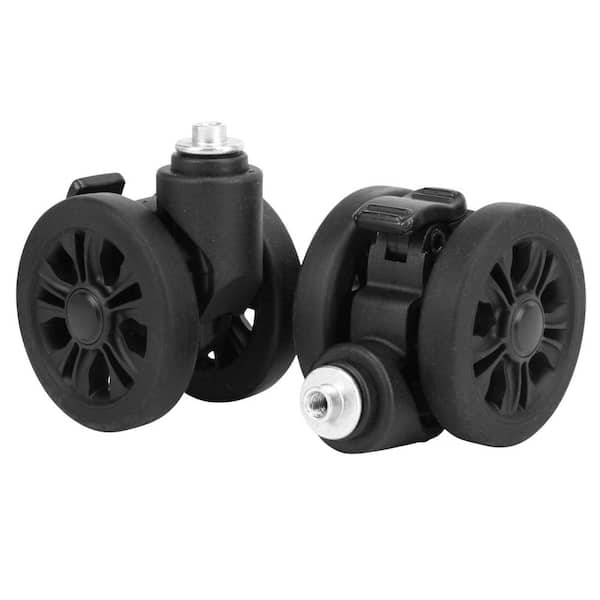 360 Swivel Luggage Wheels with Brake System, Replacement Travel Suitcase Casters, Universal Wheel for Suitcase Parts