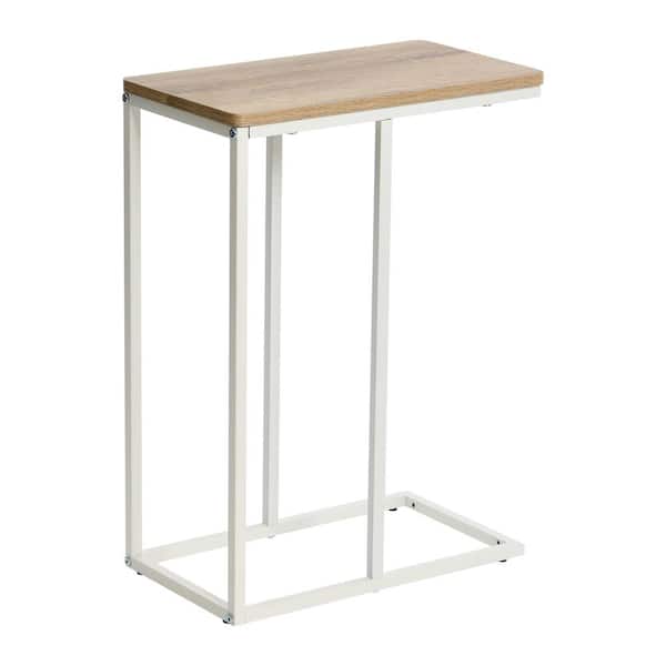 HOUSEHOLD ESSENTIALS Jamestown C Table, 25"H x 10.25"W, Coastal Oak