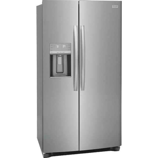 Gallery 36 in. 26 cu. ft. Standard Depth Side by Side Refrigerator in Smudge-Proof Stainless Steel, ENERGY STAR