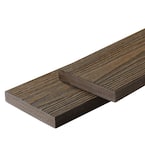 Apex 1 in. x 6 in. x 8 ft. Brazilian Teak Brown PVC Square Deck Boards (2-Pack)