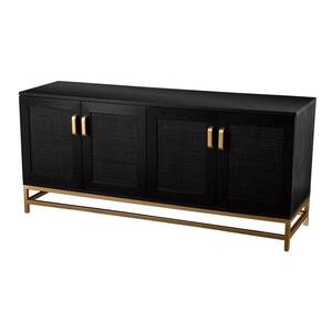 Rochester 55 in. Wood Black TV Stand Fits TV's up to 53 in.
