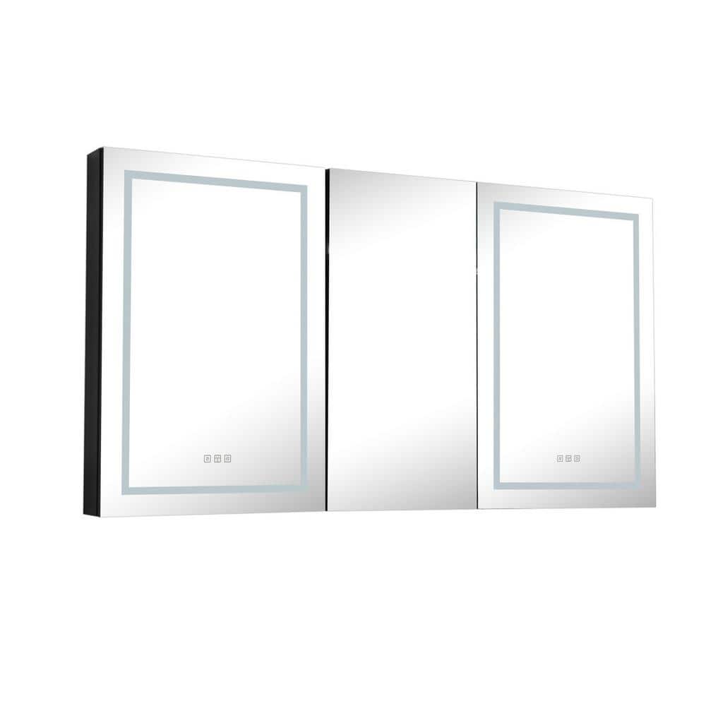 18 in. W x 36 in. H LED Rectangular Aluminum Single Door Surface Mount ...