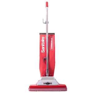 Tradition 16 in. Bagless Corded Standard Filtration Carpet Red Commercial Upright Vacuum Cleaner