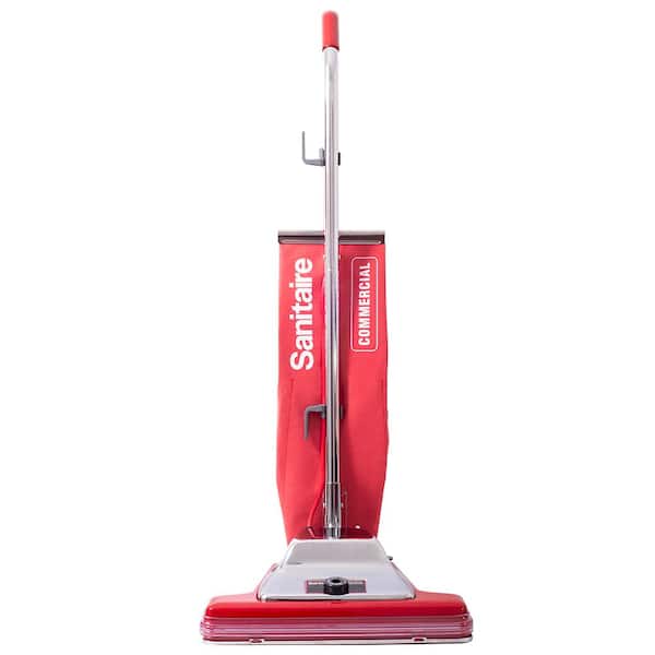 Sanitaire Tradition 16 in. Bagless Corded Standard Filtration Carpet Red Commercial Upright Vacuum Cleaner