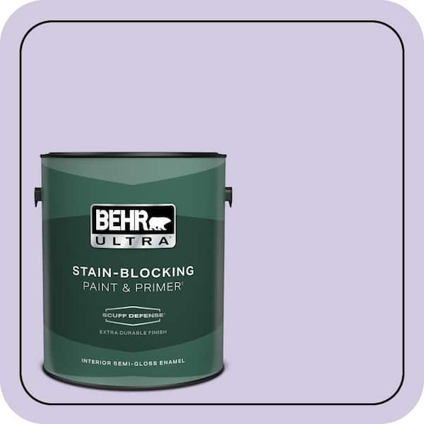 BEHR ULTRA 1 gal. #650C-3 Light Mulberry Extra Durable Semi-Gloss Enamel Interior Paint & Primer