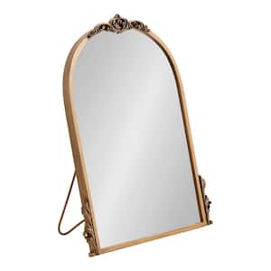 Myrcelle 13.87 in. W x 18.25 in. H Gold Arch Traditional Framed Decorative Wall Mirror