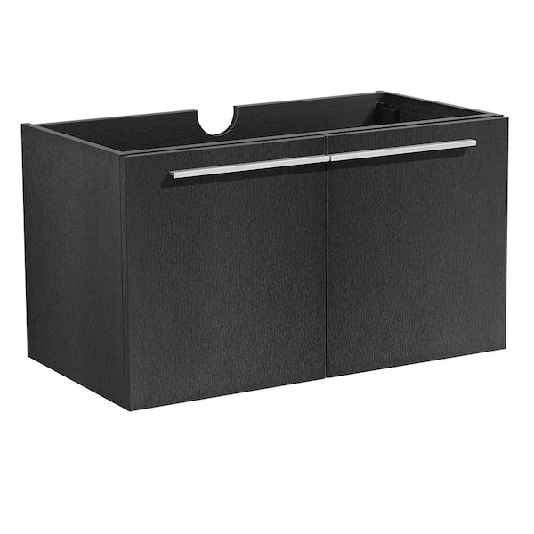 Vista 36 in. Bathroom Vanity Cabinet Only in Black