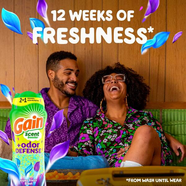 Gain 21 1 oz Odor Defense 2 in 1 Super Fresh Blast Scent Laundry Scent Booster Beads 003077219864