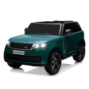 24V Kids Electric Ride on Car, 2-Seater Licensed Land Rover with Remote Control, Spring Suspension, Green