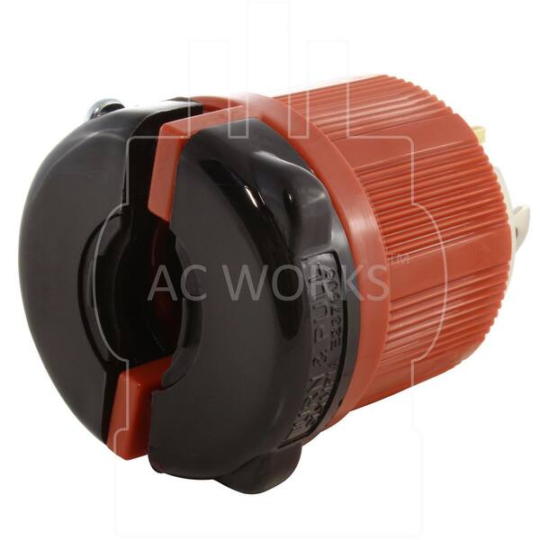 AC WORKS NEMA L7-20P 20A 277V 3-Prong Locking Male Plug with UL, C