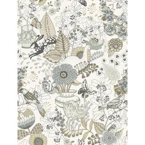 Whimsy Neutral Fauna Wallpaper