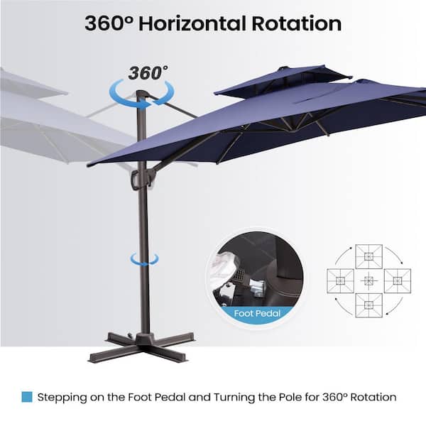 cross base stand for patio umbrella Outsunny Outdoor Universal Brace Small Offset 10' Round Sunbrella Black Color:2Nd Choice Scorpion Division: Helmets & Accessories Fill 4 connected weights