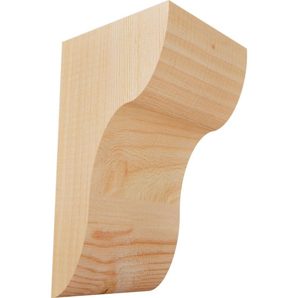 Ekena Millwork 5-1/2 in. x 6 in. x 10 in. Douglas Fir Carmel Smooth Corbel