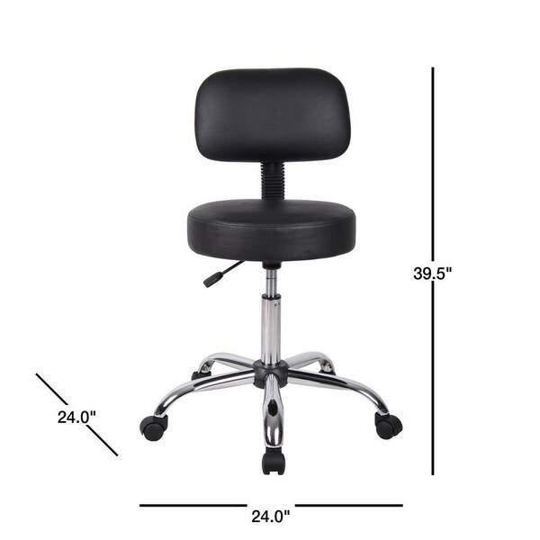 BOSS Office Products WorkPro 24 in. Width Big and Tall Black 