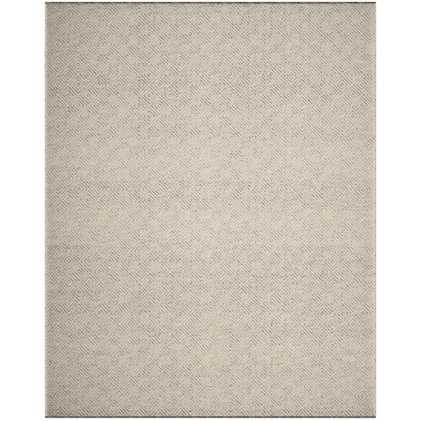 Natura 10 ft. x 14 ft. Ivory/Light Gray Geometric Area Rug