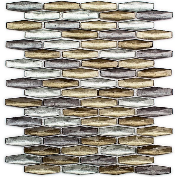 Ivy Hill Tile Summit Hazy Daze Pebble/Rock 11 3/4 in. x 10 1/8 in. Polished Marble Mosaic Tile