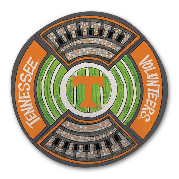 Magnolia Lane Tennessee Football Stadium Melamine Platter