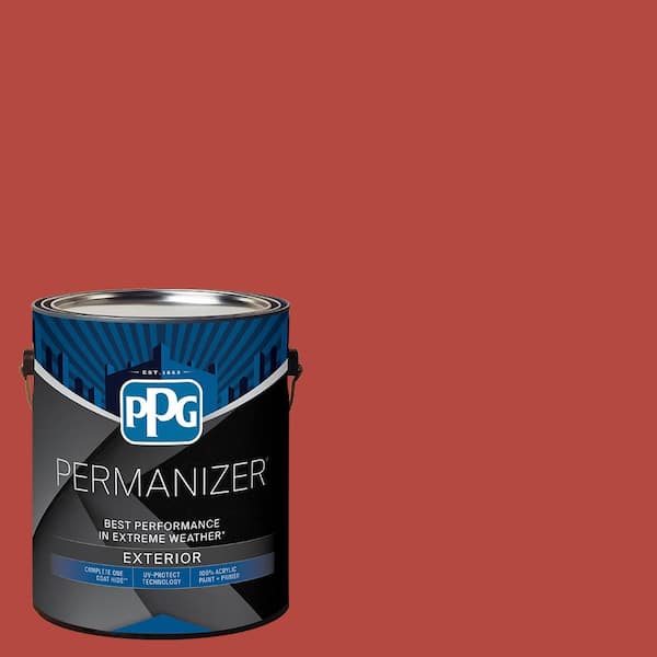 PERMANIZER 1 gal. PPG1189-7 Teaberry Blossom Satin Exterior Paint