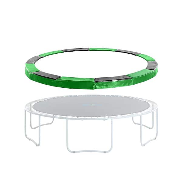 Upper Bounce Super Trampoline Replacement Safety Pad (Spring Cover) Fits for 11 ft. Round Frames in Black/Green