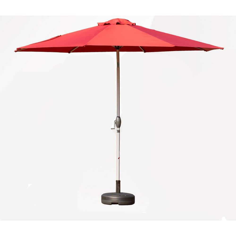 9 ft. Patio Umbrella, UV Protection Waterproof Market Sun Umbrella with Pus
