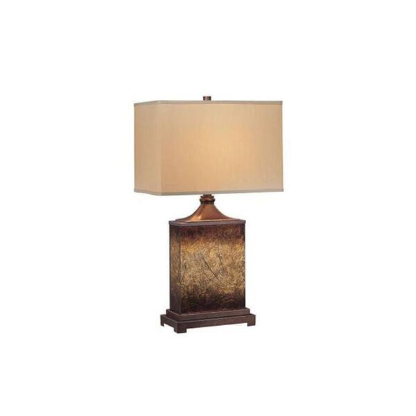 Illumine Designer 28.5 in. Amber Incandescent Table Lamp