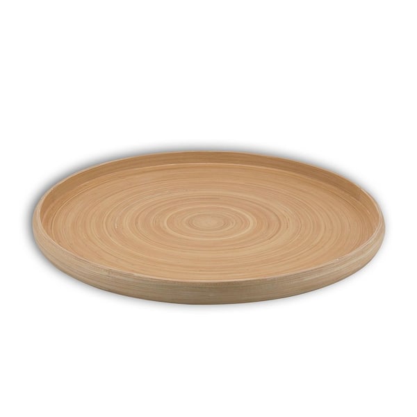 Lexa 15.75 W x 1.77 H x 15.75 D Natural Bamboo Serving Tray