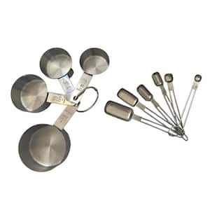 S/10 SS Measuring Cup/Spoon Set