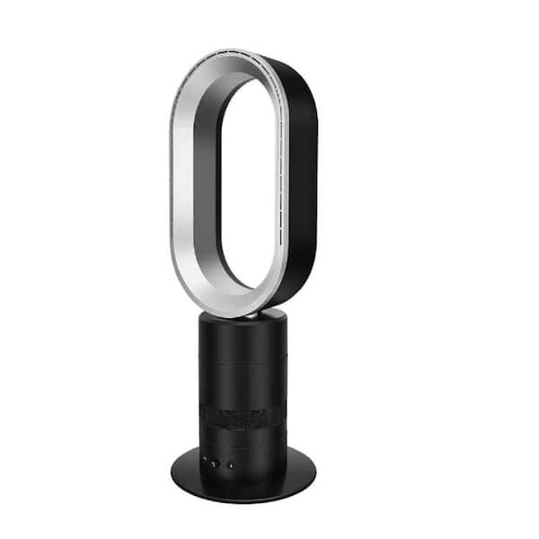 Unbranded Bladeless Oscillating Tower Fan, Adjustable Speeds Settings, 90° Swivel, Low Noise, Black