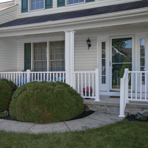Veranda 4 in. to 6 in. White Vinyl Adjustable Base Trim