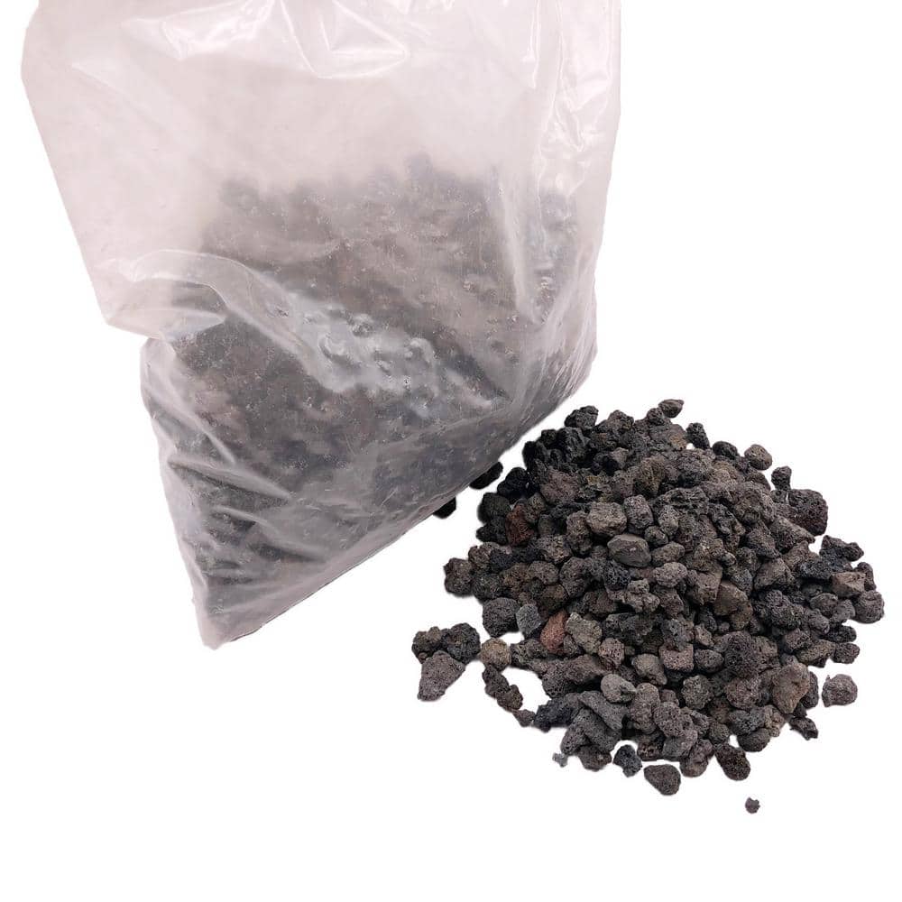 LAVA ROCK BED PELLET 5 lbs Fire Pit Gas Fireplace Logs Indoor Living Room Vented 
