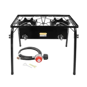 Double Burner Outdoor Stand Stove Cooker