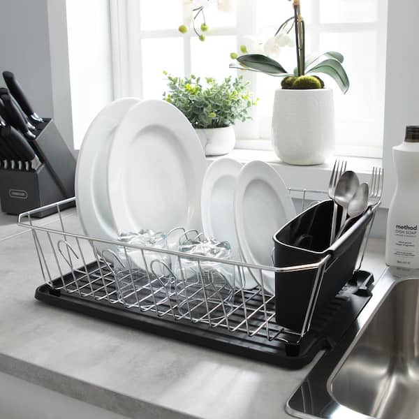 Bahne Square Dish Set 3 Pieces - Dishcloths, Dishwashing Brushes & Dish Drainers Sandstone Black - 4978750